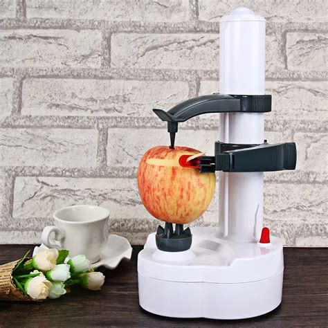 Electric Peeler Stainless Steel Potato Fruit Peeler Vegetable Peeler Potato Cutter With 5 Pieces ...