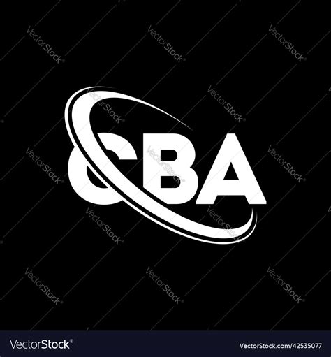 Cba logo letter design Royalty Free Vector Image