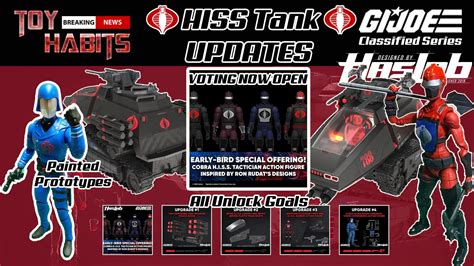 HISS Tank GI Joe Classified Series HasLab Unlock Tier Updates