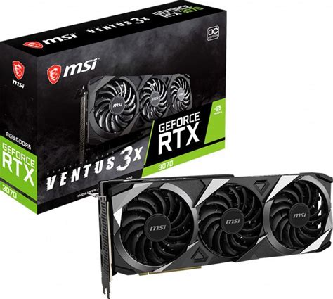 Karta graficzna MSI GeForce RTX 3070 Ventus 3X OC 8GB GDDR6 (RTX 3070 ...