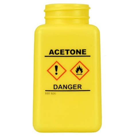 Menda 35733 HDPE, HCS Label, Acetone Dispensing Bottle (6oz)