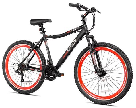 26" Men's Mountain Bike 21-Speed Drivetrain Shimano Bicycle Trail Knobby Tires.. #Kent | Man ...