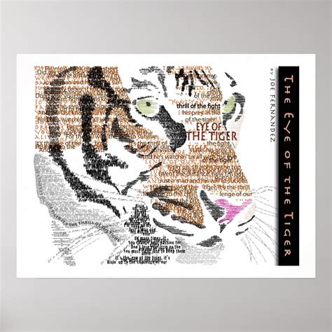 The Eye of the Tiger Poster | Zazzle