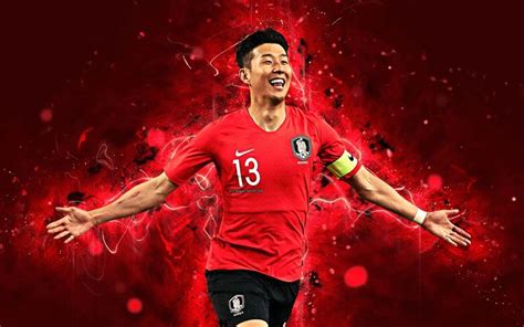 Download wallpapers 4k, Son Heung-min, abstract art, South Korea National Team, fan art, Son ...