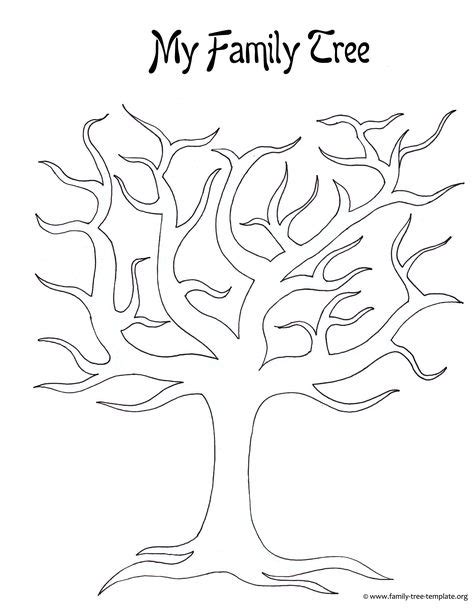 printable family tree template generation large blank | Home Design | Blank family tree, Blank ...