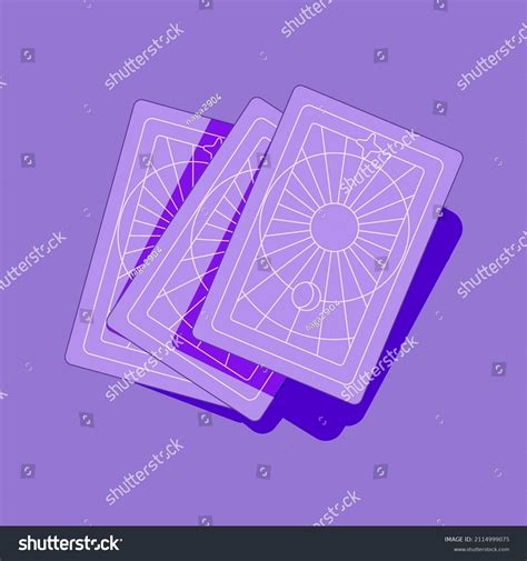 Three Tarot Cards Face Down On Stock Vector (Royalty Free) 2114999075 ...