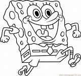 SpongeBob Coloring Page  Free SquarePants Pages sketch template