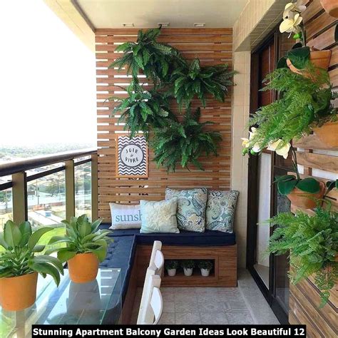 Stunning Apartment Balcony Garden Ideas Look Beautiful - HMDCRTN