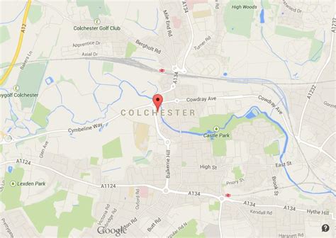 Map of Colchester