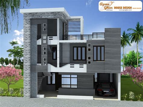 Modern Duplex House Exterior Design – BESTHOMISH