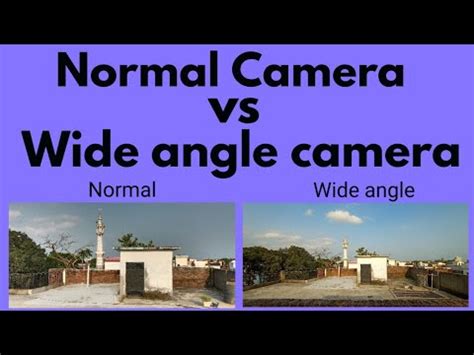 Normal camera vs wide angle camera comparison - YouTube