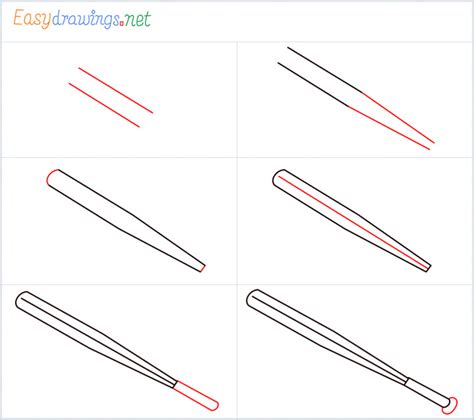 How To Draw A Baseball Bat Step by Step - [6 Easy Phase] & [Video]