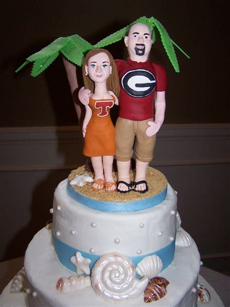 Starla's blog: beach themed wedding cakes