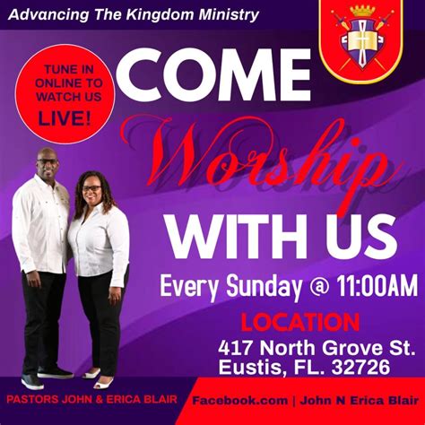 COME WORSHIP WITH US!!! – Advancing The Kingdom Ministry