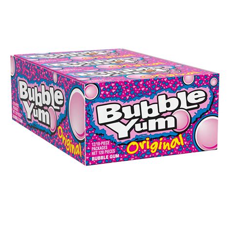 Buy Bubble YumOriginal Flavor Chewy, Bubble Gum Packs, 2.82 oz (12 ...