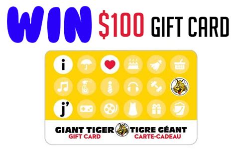 Win a $100 Giant Tiger Gift Card — Deals from SaveaLoonie!