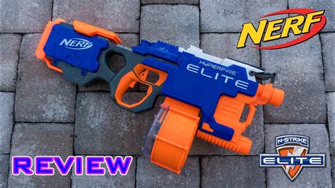 [REVIEW] Nerf Elite Hyperfire Unboxing, Review, & Firing Test - YouTube