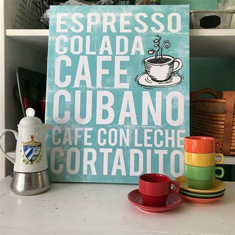 Pin by Vivianne Perez on canvas and Signs | Cafe cubano, Coffee art ...