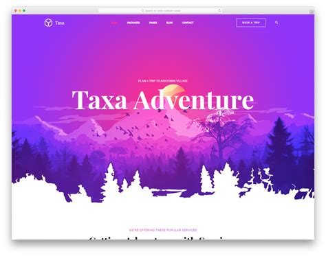 Taxa - Free Mobile-Friendly Travel Website Template 2024 - Colorlib