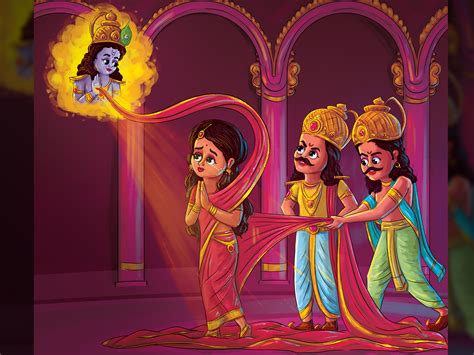 Draupadi Vastraharan by artAmaze® on Dribbble