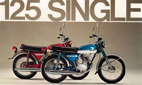 HONDA Poster Classic CB125 CB125S 1970s Suitable to Frame | eBay | バイク