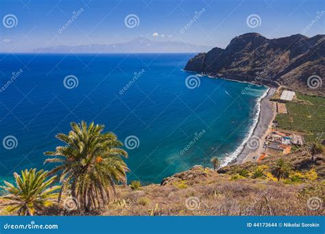 Beautiful Beach in La Gomera Island - Canary Stock Photo - Image of ...