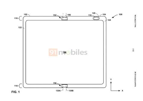 Google foldable phone patent shows Galaxy Fold-like design with bezel camera