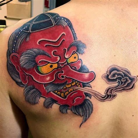 Tengu Mask Tattoos: Origins, Meanings & Tattoo Designs