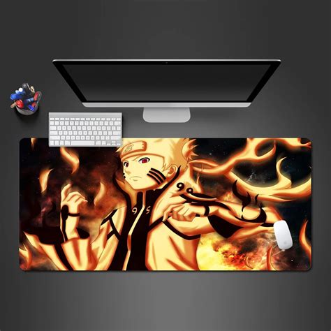 Naruto Animation PC Computer Gamer Ultra thin Mousepad Computer Laptop Office Keyboard Mats Desk ...