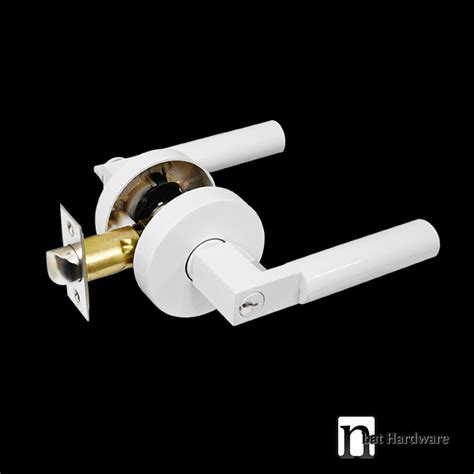 White Entrance Door Lockset - Addison Series | nBat Hardware