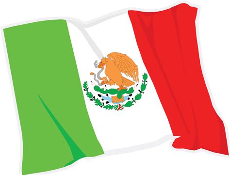 Mexican flag waving clipart clipartfest - WikiClipArt