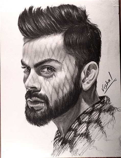 Virat Kohli Pencil Sketch: A Tribute to the Master Batsman