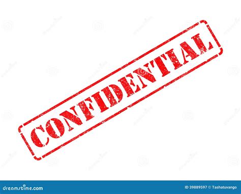 Confidential On Red Rubber Stamp. Stock Image - Image of secrecy ...