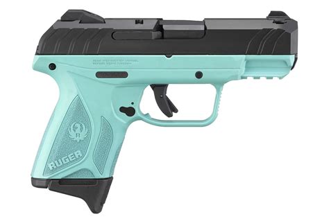 Shop Ruger Security-9 Compact 9mm Pistol with Turquoise Frame for Sale ...