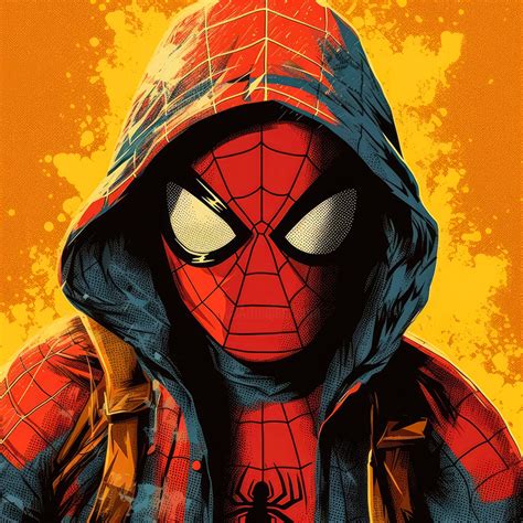 Portrait Of Spiderman, Digital Arts by Cheeky Bunny (Pop Art) | Artmajeur