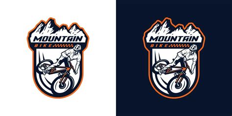 mountain bike logo vector 12619134 Vector Art at Vecteezy