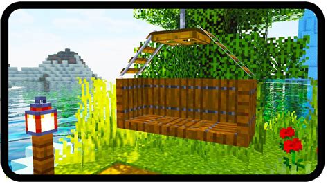 Minecraft: How to make a Swing (design) - YouTube