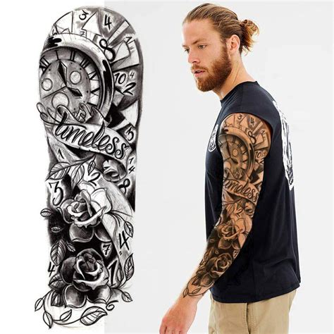 Buy Temporary Tattoo Sleeve Transfer - Full Arm Waterproof Fake Tattoo ...