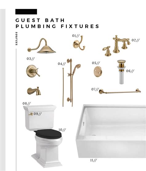 How to Choose Cohesive Bathroom Plumbing Fixtures - Room for Tuesday