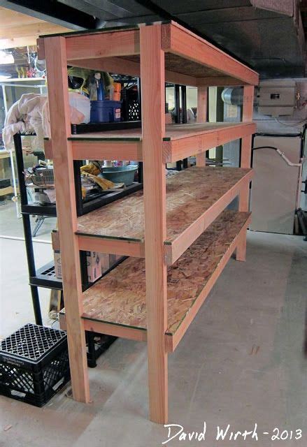 Storage Shelf for the Basement | Garage shelving, Basement shelving ...