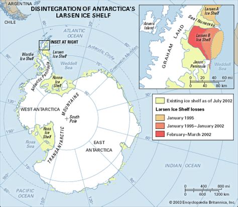 Larsen Ice Shelf | ice shelf, Antarctica | Britannica