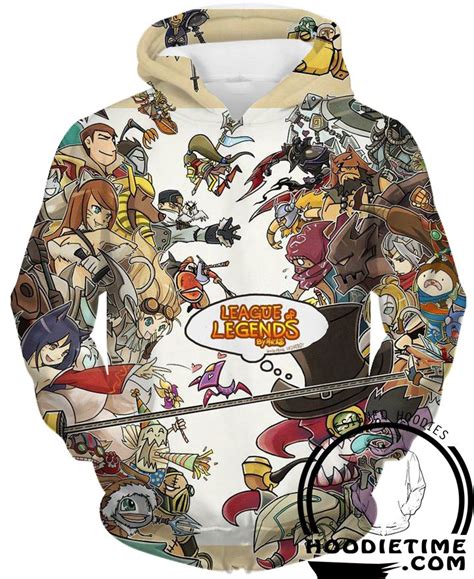 League Of Legends Multi Champion Hoodie - 3D Pullover Clothing - LoL ...