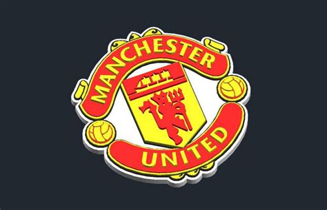 Free STL file Manchester United - Logo 👽・3D printing model to download ...