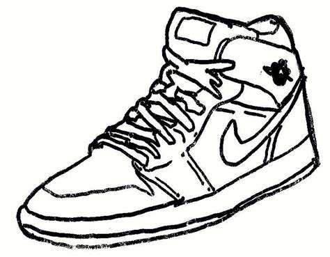 Air Jordan 1 Drawing at GetDrawings | Free download