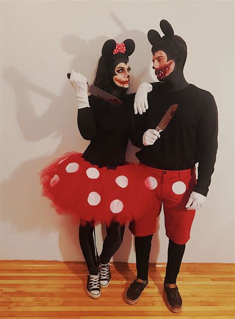 Zombie Mickey and Minnie mouse couple costume #halloween # ...