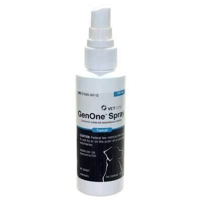 GenOne Spray: Gentamicin/Betamethasone for Dogs - VetRxDirect