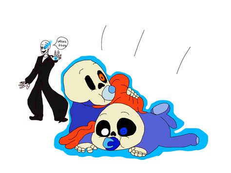 Undertale baby sans and papyrus with daddy gaster by joshatron2000 on DeviantArt