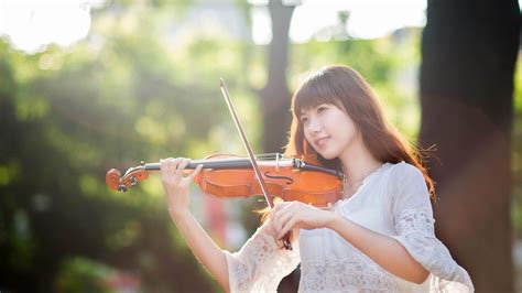 Girl playing the violin HD desktop wallpaper : Widescreen : High ...