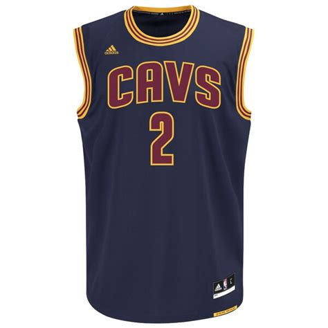 Mens Cleveland Cavaliers Kyrie Irving adidas Navy Blue Alternate Replica Jersey - NBA Store