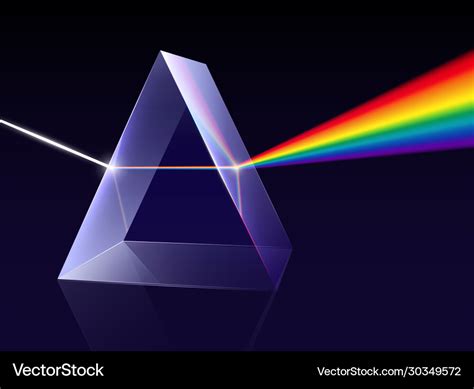 Prism light spectrum composition Royalty Free Vector Image